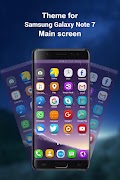 برنامه‌نما Theme and Launcher for Galaxy Note 7 عکس از صفحه
