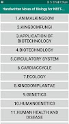 Handwritten Notes of Biology for NEET- AIIMS โปสเตอร์