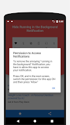 Hide "Running in the Background" Notification imagem de tela 1