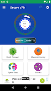 secure free VPN-Unlimited Proxy ภาพหน้าจอ 1