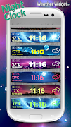 Night Clock Weather Widget capture d'écran 4