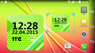 Color Digital Clock ภาพหน้าจอ 6