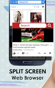 Dual Screen Browser - Split Screen Web Browser পোস্টার