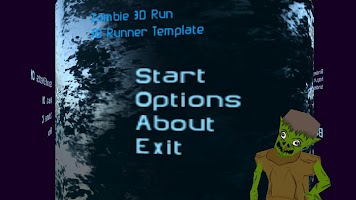 Zombie 3D Runner - Unity3D captura de pantalla 1