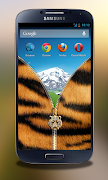 Tiger Zipper Lock Screen syot layar 5