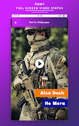 Full screen video status - Army Video Status Cartaz