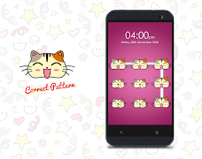 Kitty Emoji Pattern Locker Ekran Görüntüsü 7