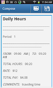 Calculate Work Hours-Timesheet スクリーンショット 3