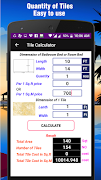 Tiles Calculator screenshot 1
