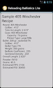 405 Winchester Ballistics Data スクリーンショット 1