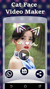 Cat Face Video Maker تصوير الشاشة 4