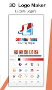 3D Logo Maker & 3D Logo Designer Free स्क्रीनशॉट 1