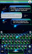 TouchPal Comet Keyboard Theme screenshot 1