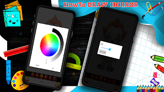 Learn How to Draw Horror Characters screenshot 3