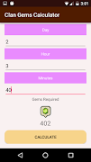 4 Schermata Clash Gems Calculator and Base