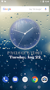 Rain Drops Theme Clock screenshot 1