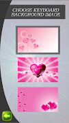برنامه‌نما Pink Hearts Keyboards عکس از صفحه
