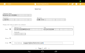 Workstreme Tablet Forms capture d'écran 2