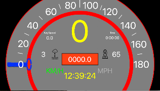 Polizei-Geschwindigkeitsmesser Plakat