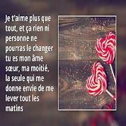 برنامه‌نما Phrases d'amour عکس از صفحه