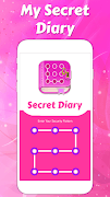 Secret diary with lock poster
