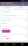 برنامه‌نما IoT MQTT Dashboard عکس از صفحه