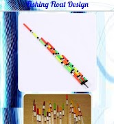 Disegno di galleggiante di pesca ポスター