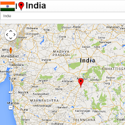 Indore map постер