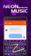 Neon Music Keyboard Theme for Snapchat اسکرین شاٹ 3