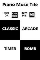 Piano Muse Tile poster