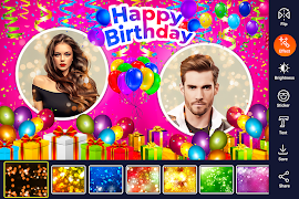 Happy Birthday Dual Photo Frame স্ক্রিনশট 1