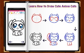 Poster Learn How to Draw Chibi Anime Cats