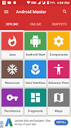 برنامه‌نما Learn Android app development -android tutorial عکس از صفحه