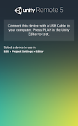 برنامه‌نما Unity Remote 5 عکس از صفحه