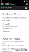 W3 CSS Tutorial OFFLINE APP screenshot 4