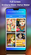 FullScreen Krishna Video Status Maker - 30 Sec ポスター
