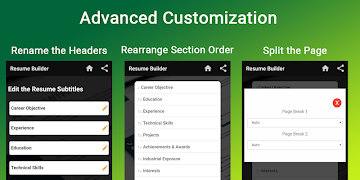 Resume builder Free CV maker templates formats app 截圖 2