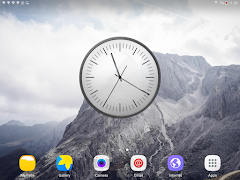 White Classic Clock Widget скриншот 7