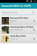 Bosscraft MOD For MCPE تصوير الشاشة 1