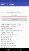 BMW VIN Decoder ภาพหน้าจอ 3