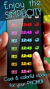 Minimalist Clock Widget ภาพหน้าจอ 2