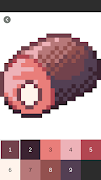 Food Color By Number: Pixel Art Fast Food ảnh chụp màn hình 1