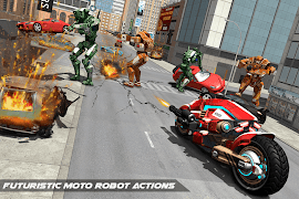 Moto Robot Transform Game screenshot 4
