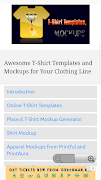 T-Shirt Template and Mockups โปสเตอร์