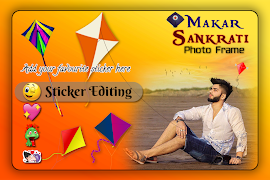Makar Sankranti Photo Editor ảnh chụp màn hình 1