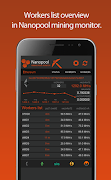 Nanopool Mining Monitor تصوير الشاشة 1