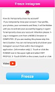 Delete Guide for instagram - Deactivate Account Screenshot 3