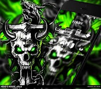 Gothic Metal Graffiti Skull Theme screenshot 3