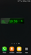 Preto Widget De Relógio imagem de tela 3