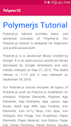 Learn PolymerJS - Learn Web Development - learn JS اسکرین شاٹ 3
